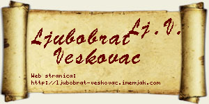Ljubobrat Veškovac vizit kartica